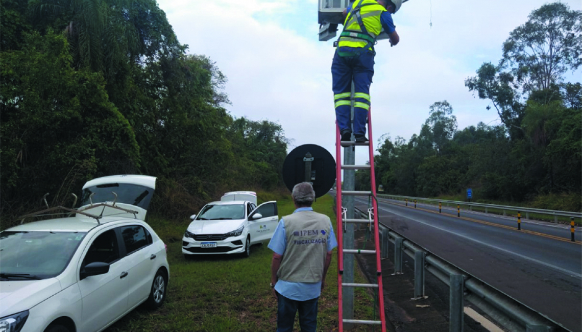 Ipem-SP verifica radar na rodovia SP 333, em Pongaí