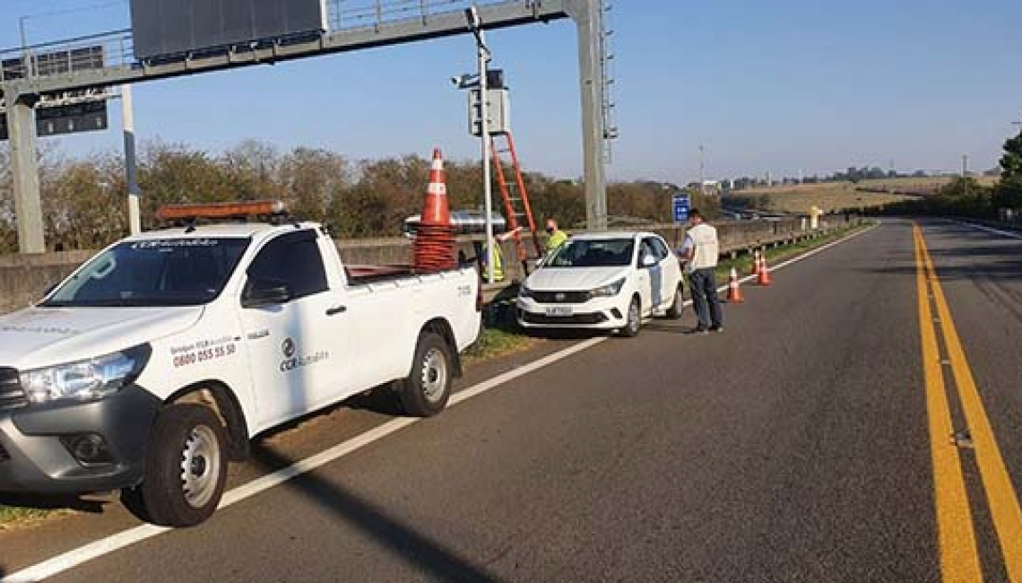 Ipem-SP verifica radar na Rodovia Anhanguera em Americana