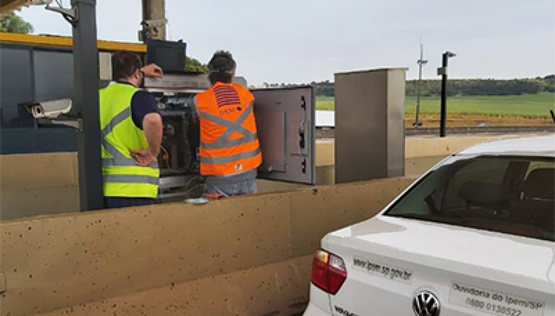 Ipem-SP verifica radar na Rodovia Anhanguera (SP 330), em São Simão