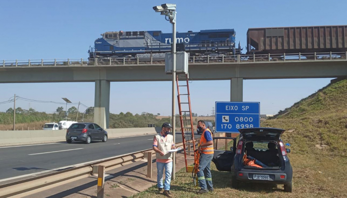 Ipem-SP verifica radar na Rodovia SP 310, em Santa Gertrudes 