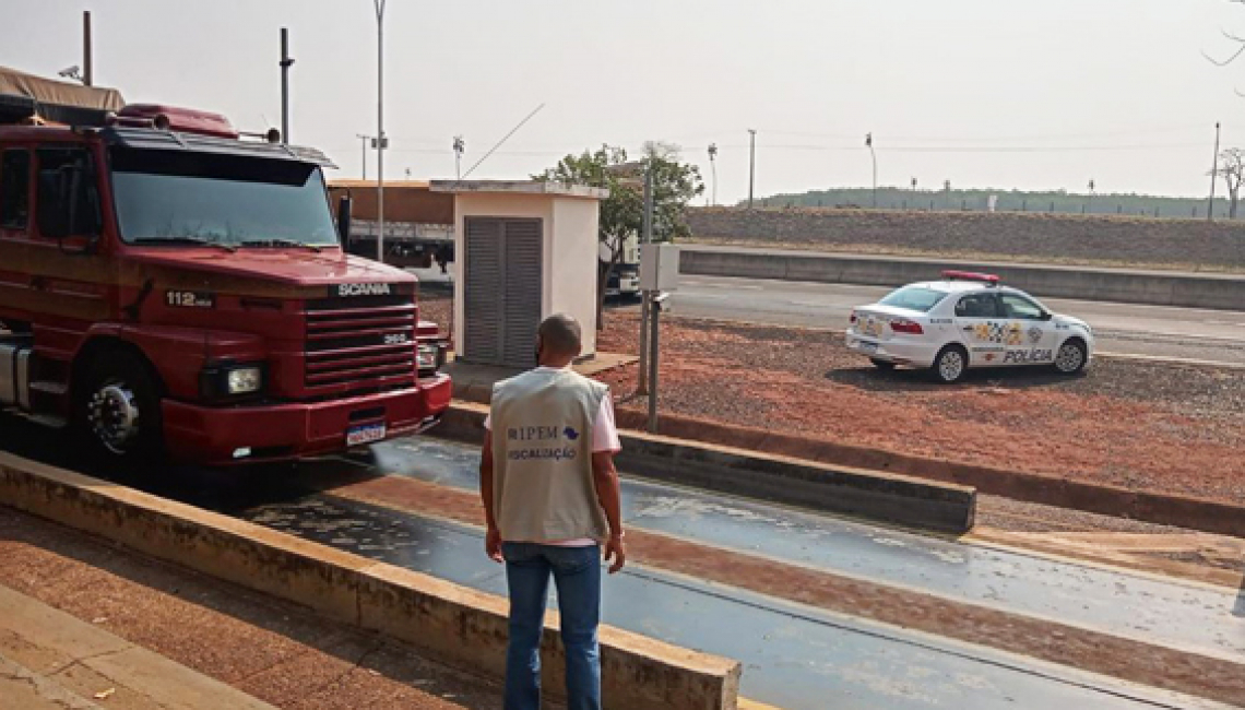 Ipem-SP verifica balança dinâmica na Rodovia SP 320, em Rubinéia