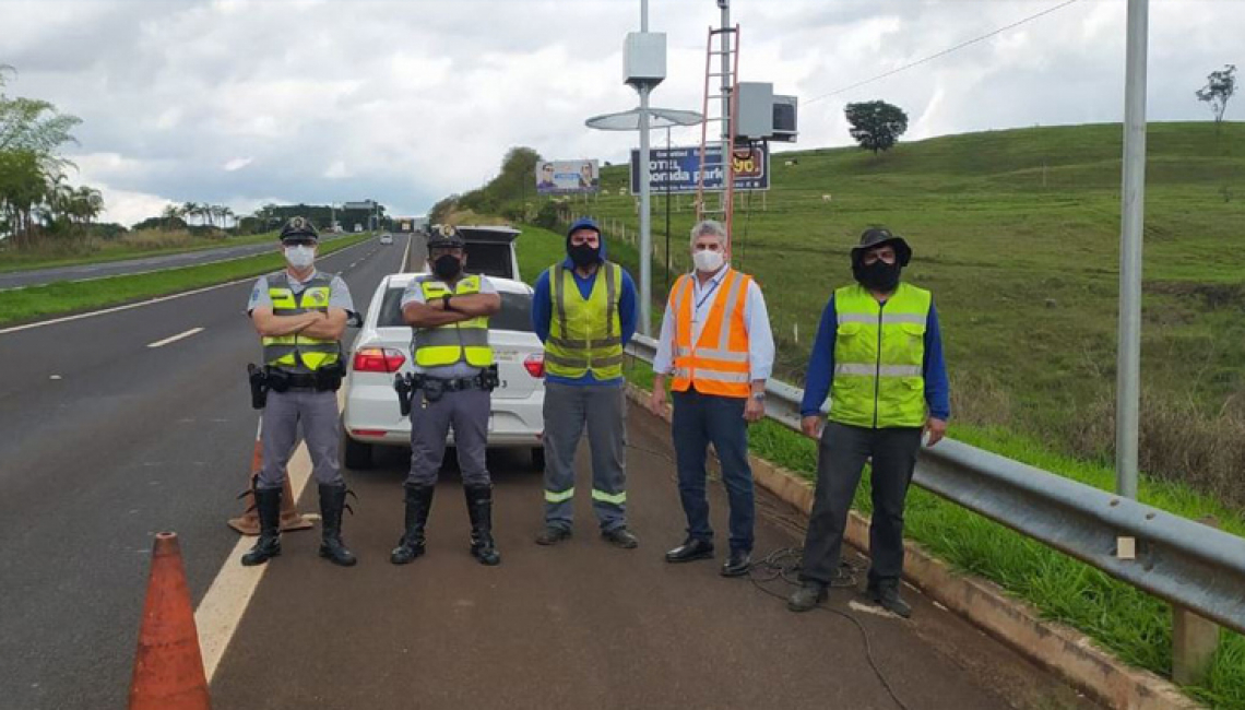 Ipem-SP verifica radar na rodovia Cândido Portinari, em Franca