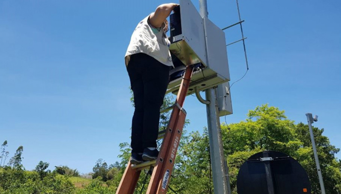 Ipem-SP verifica radar na rodovia Padre Manuel da Nóbrega, em Pedro de Toledo 