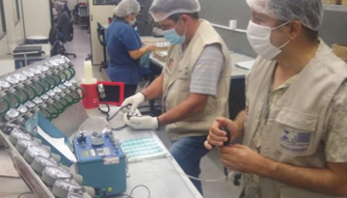 Ipem-SP verifica aparelhos de medir pressão arterial utilizados em hospitais no fabricante em Itupeva  