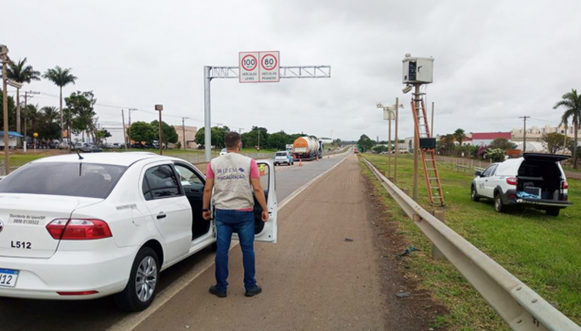 Ipem-SP verifica radar na rodovia SP 308, em Piracicaba 