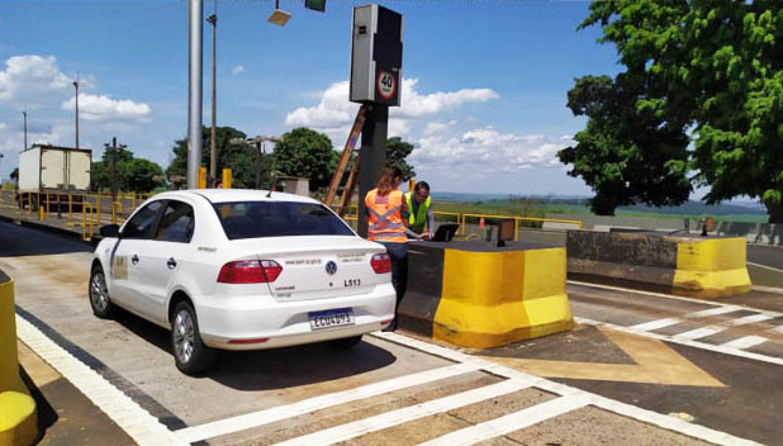 Ipem-SP verifica radar na rodovia Anhanguera, em Ituverava