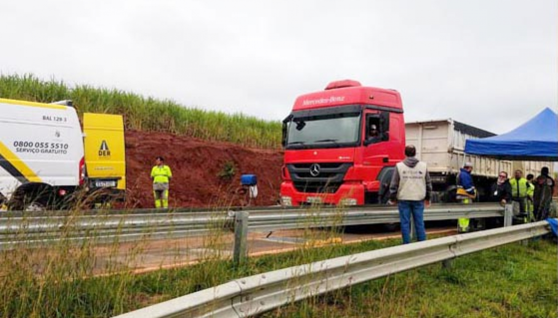 Ipem-SP realiza verificação inicial de balança dinâmica na rodovia SP 425, em Pirapozinho