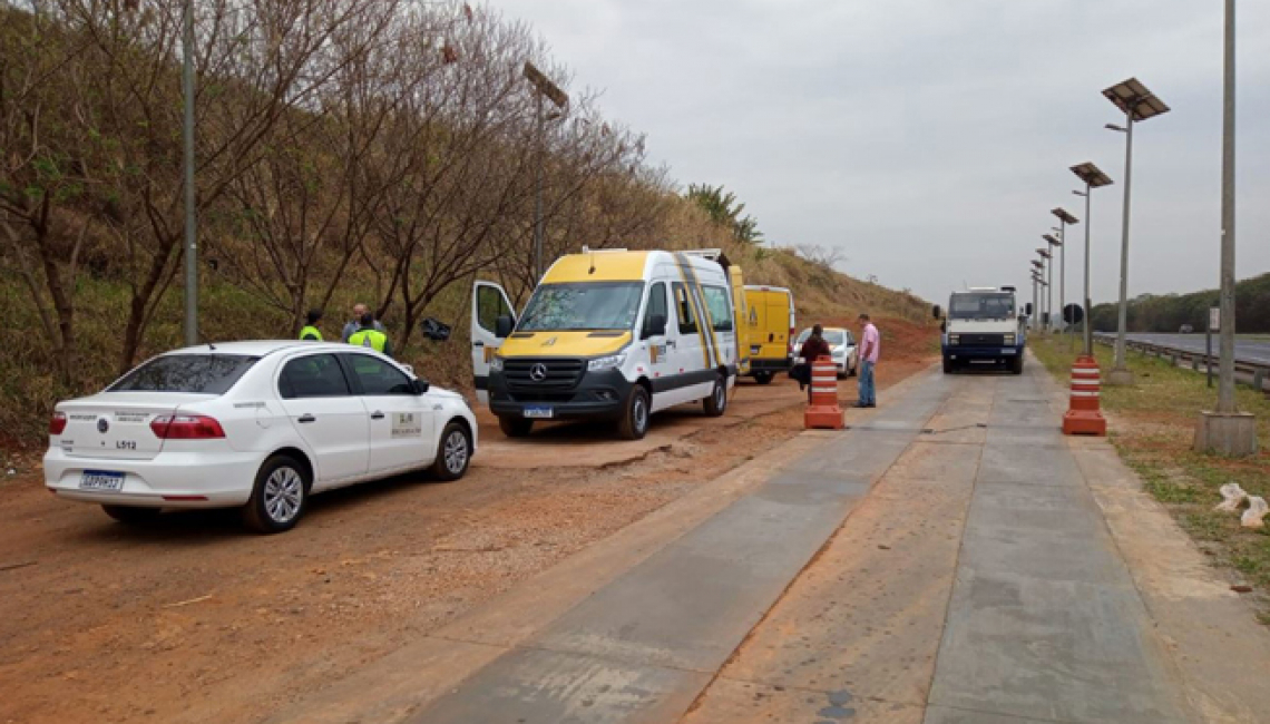 Ipem-SP verifica balança dinâmica na rodovia SP 304, em Piracicaba