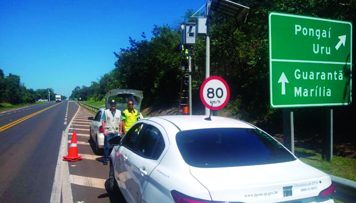 Ipem-SP verifica radar na rodovia SP 333, em Pongaí