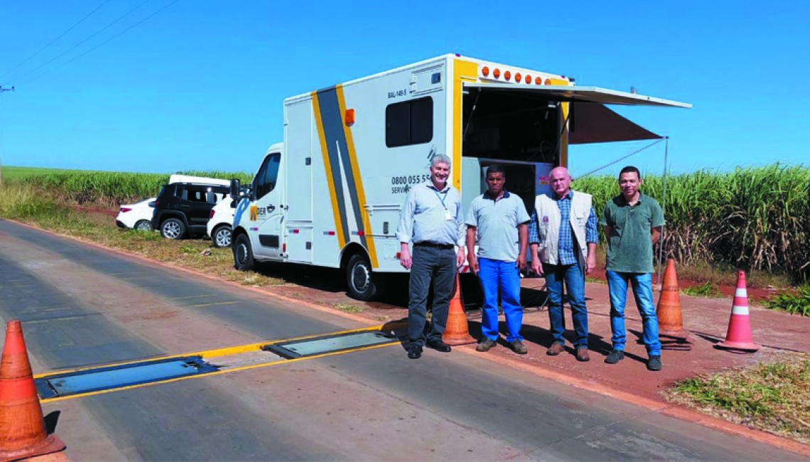 Ipem-SP verifica balança dinâmica na rodovia SP 413, em Miguelópolis