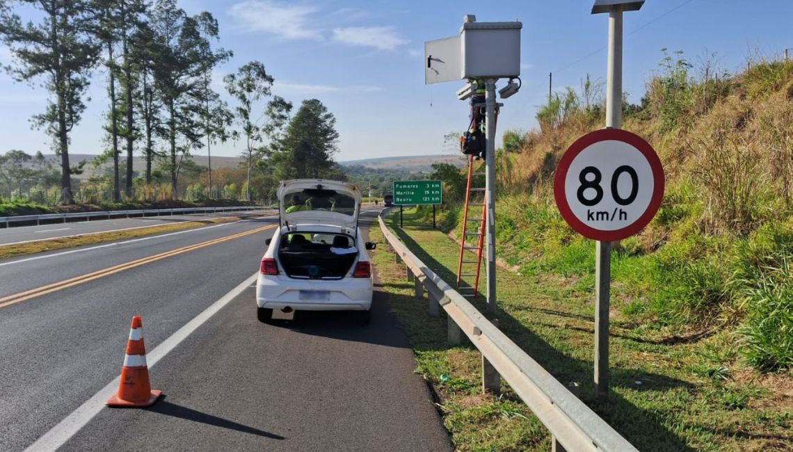 Ipem-SP verifica radar na rodovia SP 333, em Marília