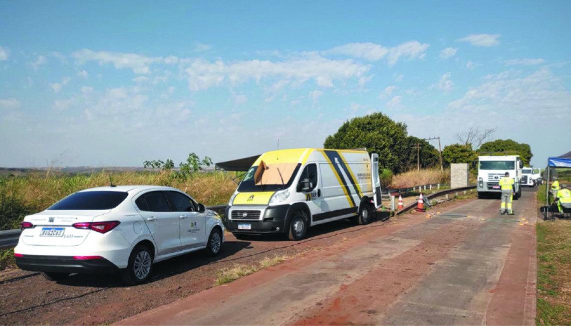 Ipem-SP verifica balança dinâmica na rodovia SP 421, em Taciba