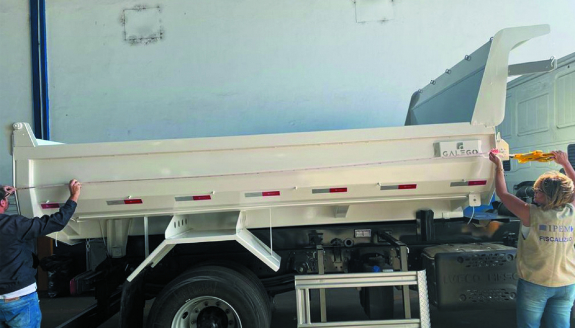 ­­­­­­­­­­­­­­­­Ipem-SP verifica carroçarias para cargas sólidas utilizadas nas áreas agrícola e construção civil em Votuporanga