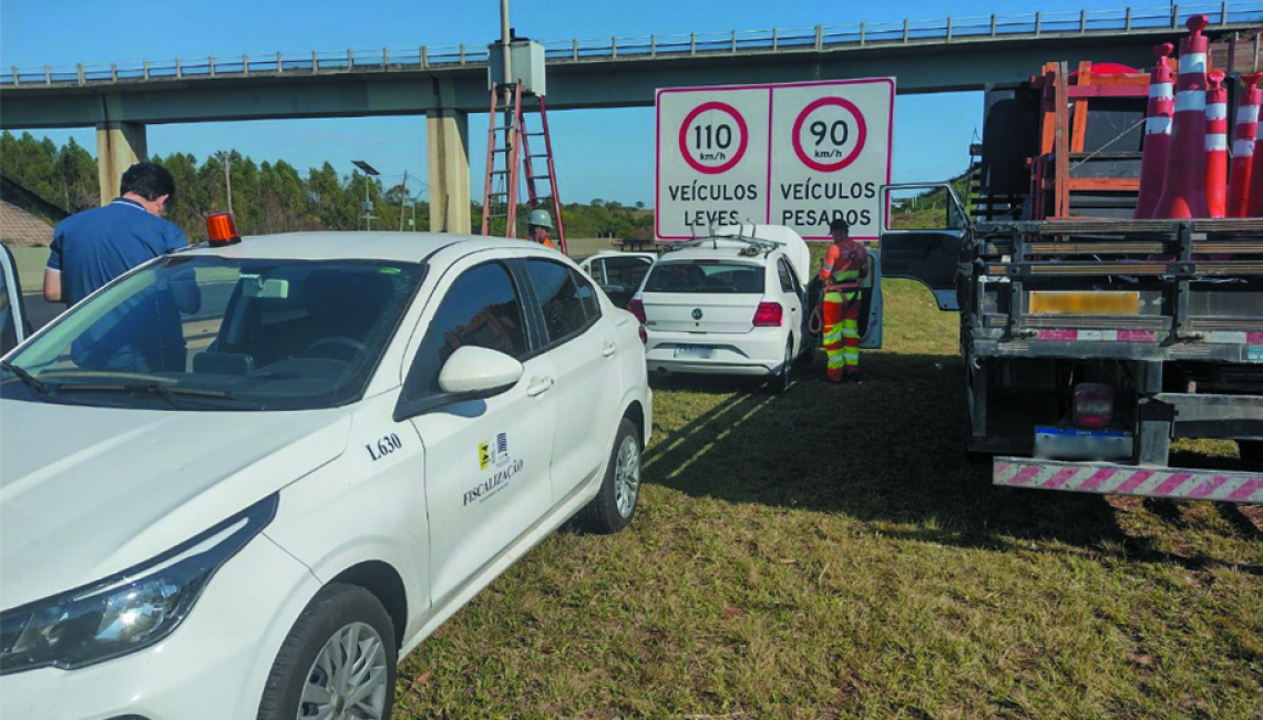 Ipem-SP verifica radar na rodovia SP 310, em Santa Gertrudes