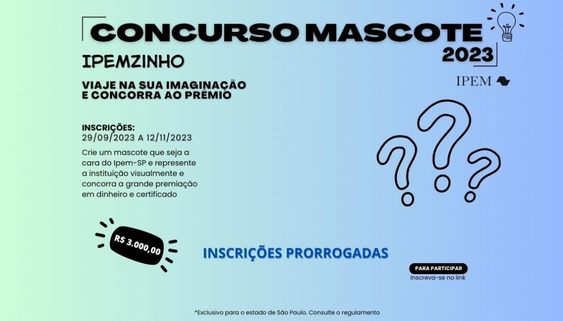 Ipem-SP prorroga o Concurso Mascote Ipemzinho; participe