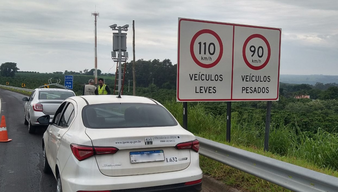 Em Tupã, Ipem-SP realiza verificação de radares na rodovia SP 294