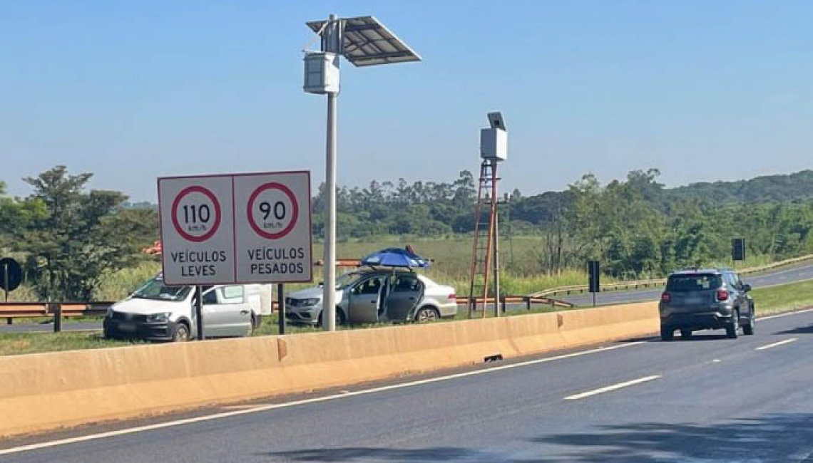 Em Jardinópolis, Ipem-SP verifica radar na rodovia SP 330