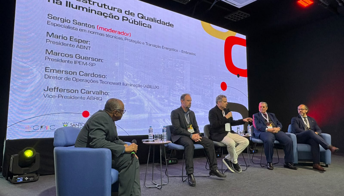 Em Santo André, Ipem-SP participa do Congresso Paulista de Iluminação e Cidades do Futuro